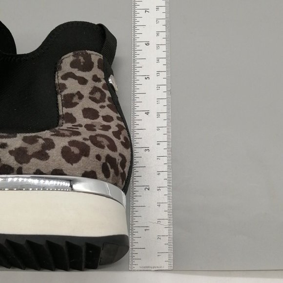 Kenneth Cole Reaction Womens Cameron Chelsea Sneakers Gray Black Leopard‎ 8.5M - Picture 7 of 9